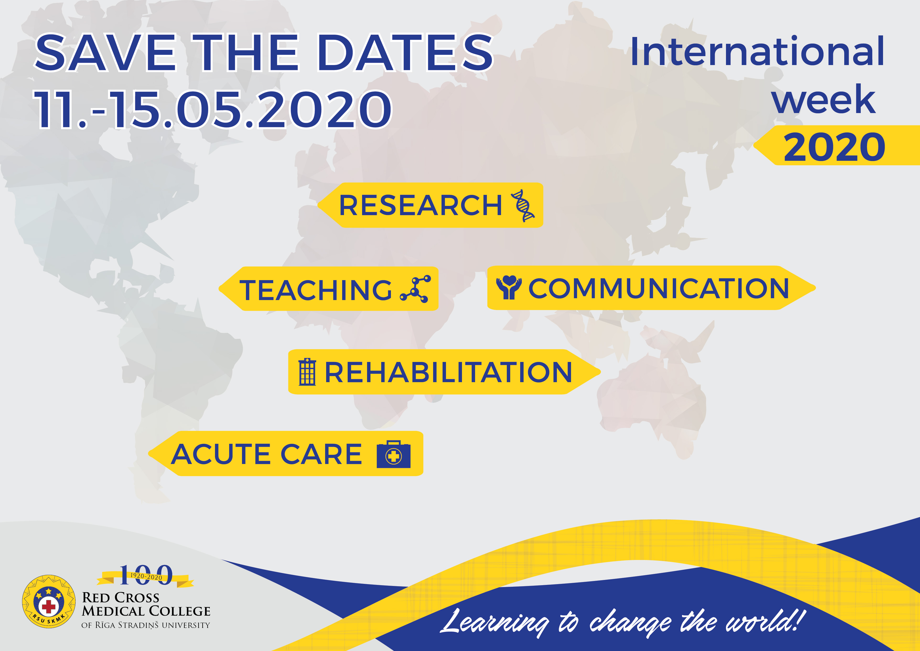 SAVE THE DATES – International week 2020